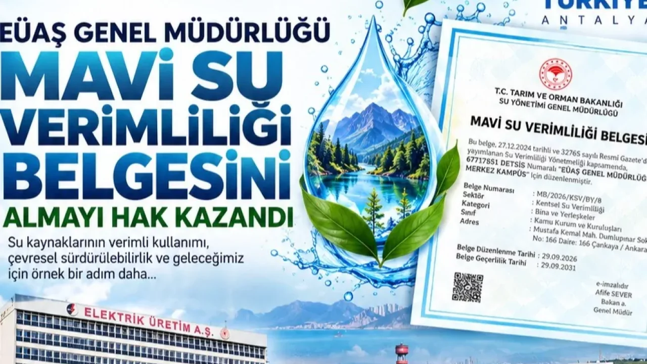 Su Verimliliği Belgesi ile Tasarrufu Güçlendiriyor