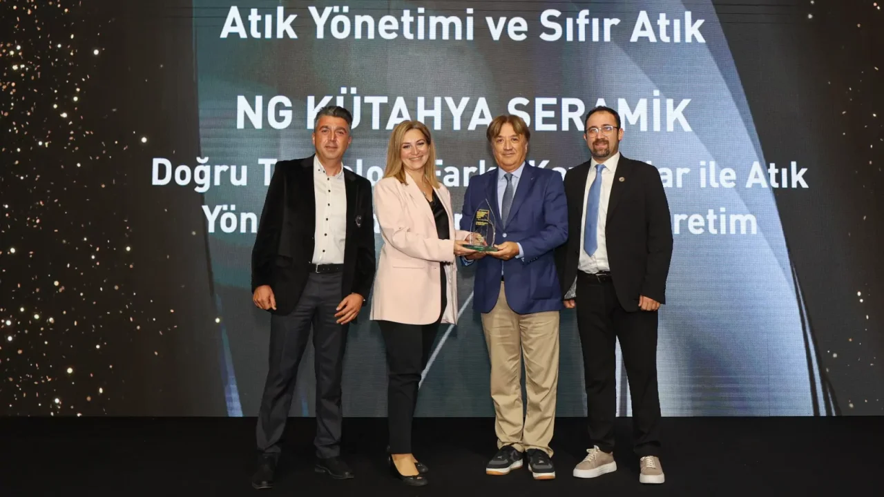 Sürdürülebilir üretim ödülü NG Kütahya Seramik'in oldu
