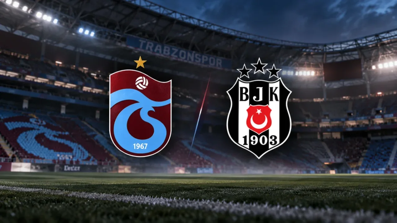 Trabzonspor derbide Beşiktaş’ı 2-0 ile mağlup etti