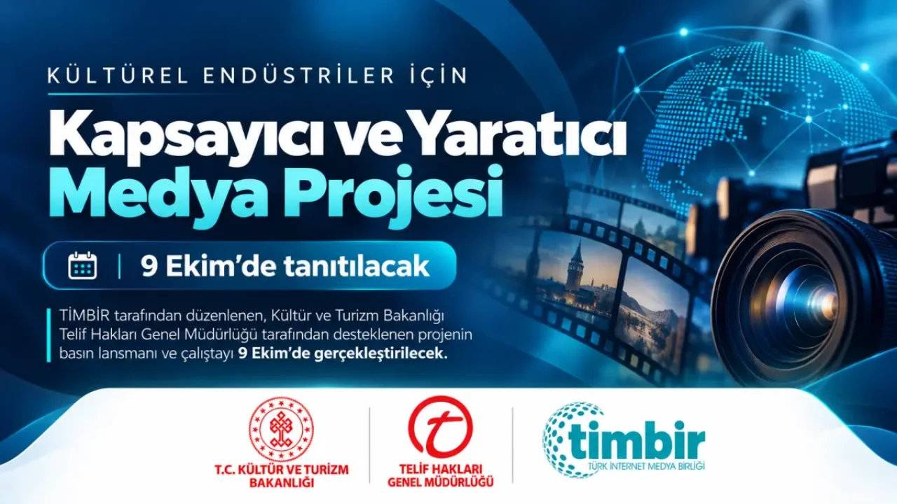 Yaratıcı medya projesi 9 Ekim'de başlıyor