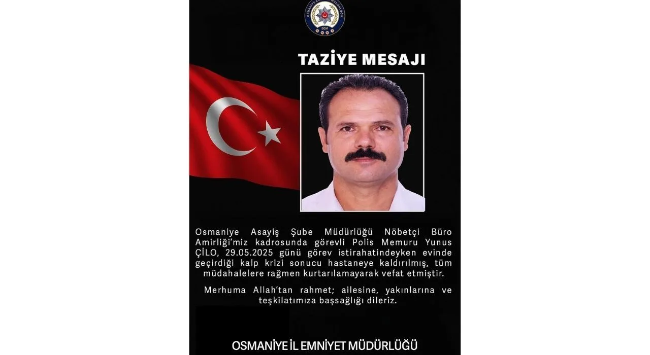 Emniyet Teşkilatı Yunus Çilo’yu Kaybetti Emniyet Teşkilatı Yunus Çilo’yu Kaybetti