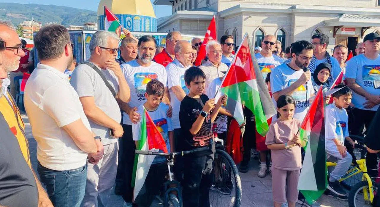 Osmaniye’de Gazze İçin Pedallar Döndü Osmaniye’de Gazze İçin Pedallar Döndü