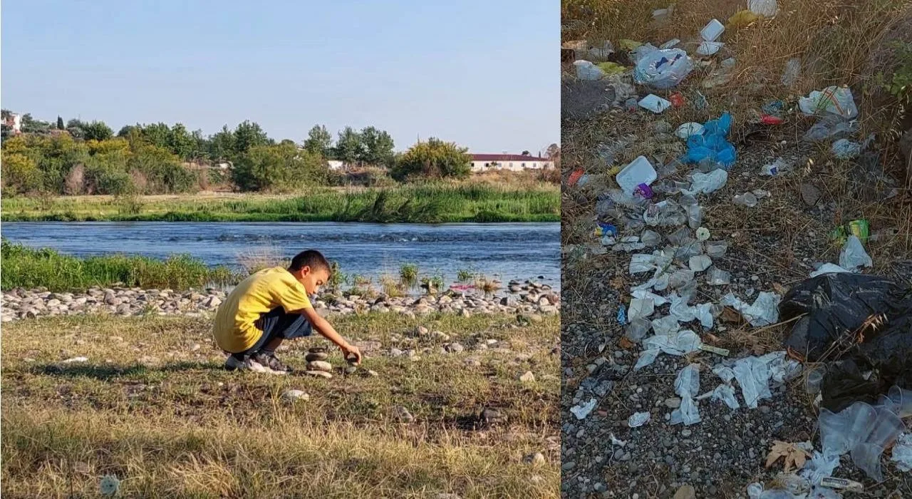 Cevdetiye Regülatörü Çöple Kuşatıldı Cevdetiye Regülatörü Çöple Kuşatıldı