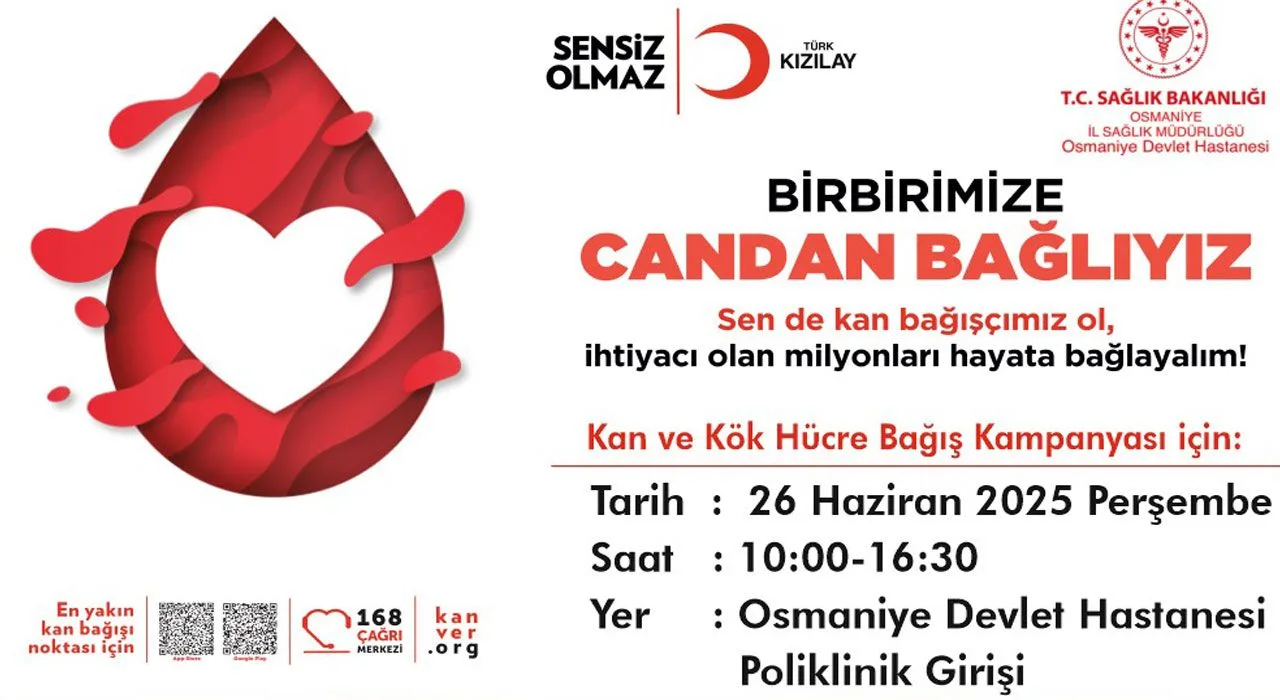 Osmaniye’de Kan Bağışı Kampanyası Osmaniye’de Kan Bağışı Kampanyası