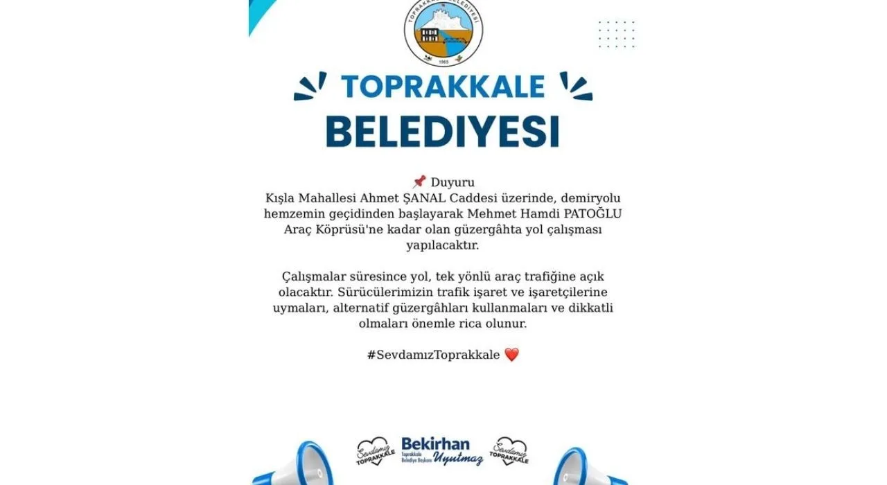 Toprakkale’de Ahmet Şanal Caddesi Yenileniyor