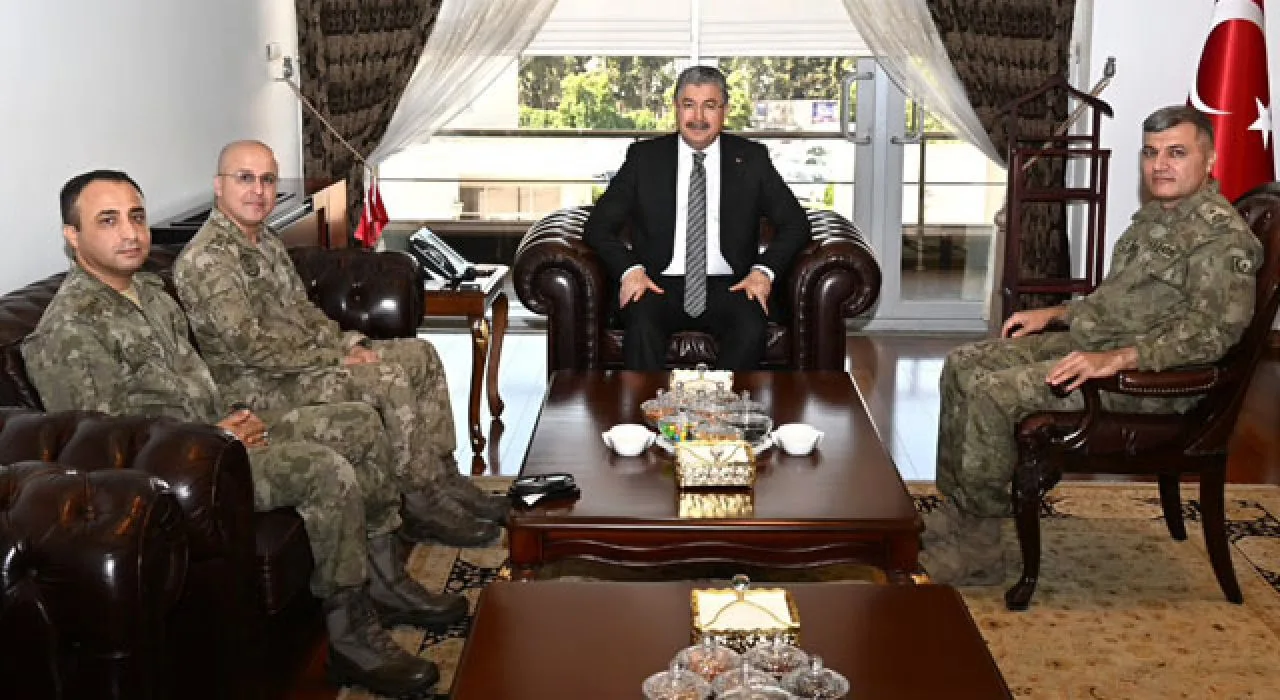 Vali Erdinç Yılmaz, Tuğgeneral Yürüten Ve Günal’ı Kabul Etti