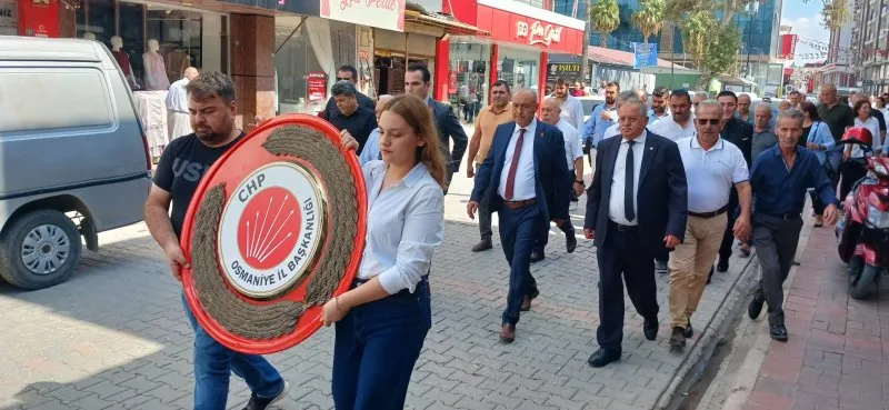 Chp Osmaniye’den 4-9 Eylül Kuruluş Haftası Töreni Chp Osmaniye’den 4-9 Eylül Kuruluş Haftası Töreni