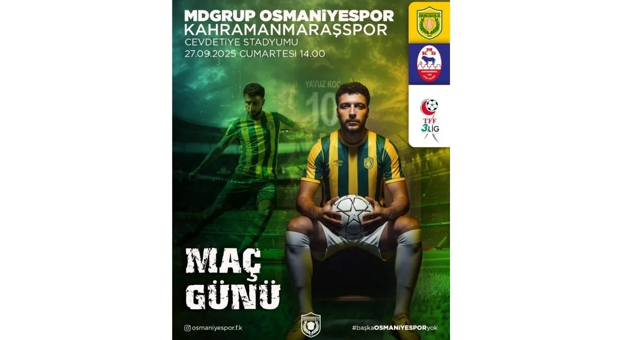 Osmaniyespor Fk, Kahramanmaraşspor’u Evinde Ağırlıyor