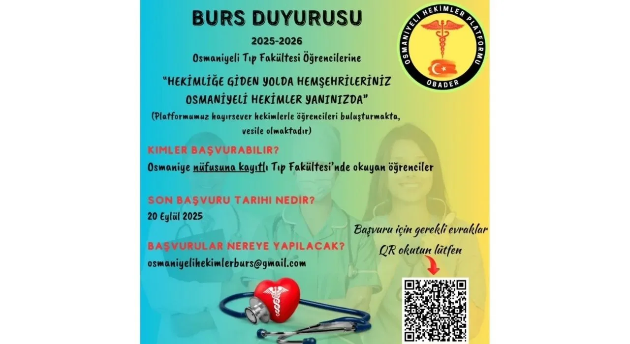Osmaniyeli Tıp Fakültesi Öğrencilerine Burs Desteği Osmaniyeli Tıp Fakültesi Öğrencilerine Burs Desteği