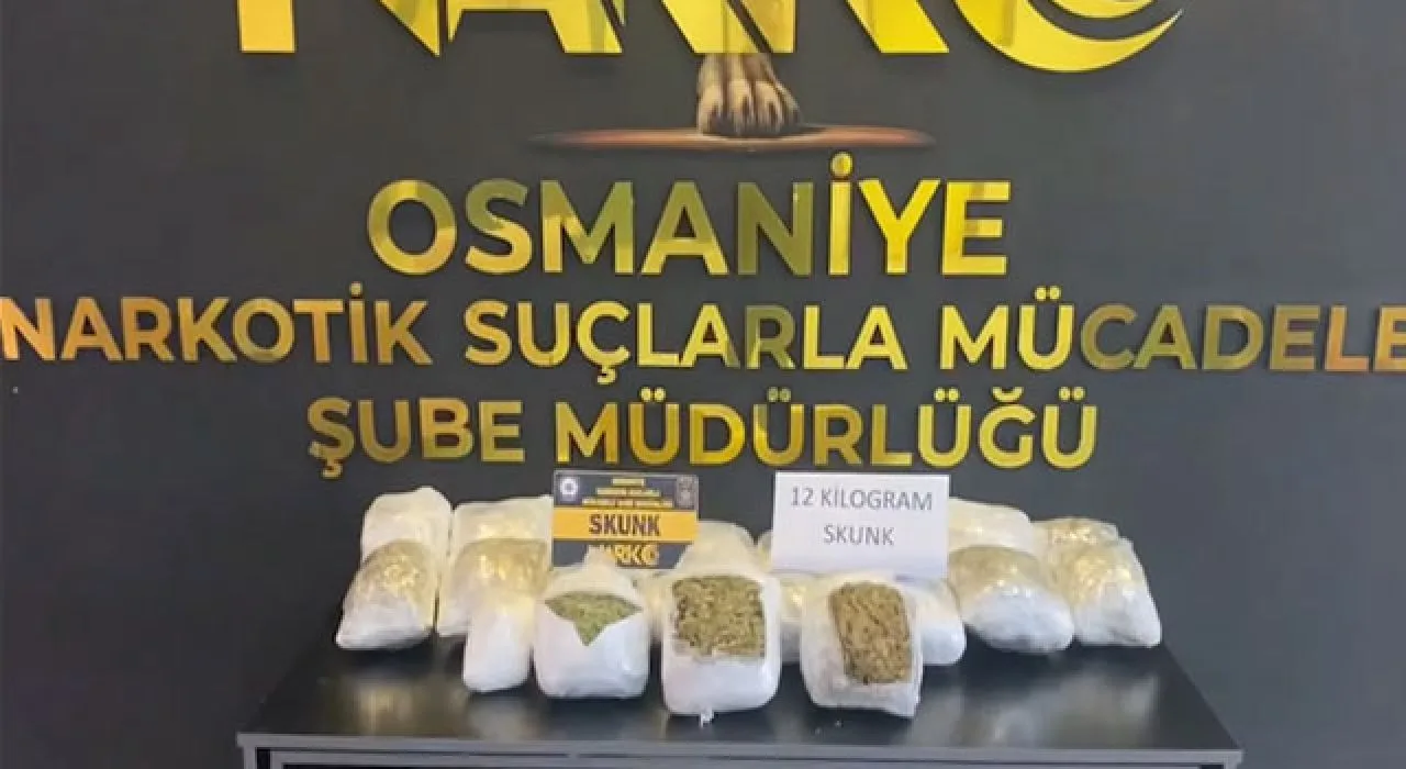 Osmaniye’de Narkotik Operasyonu: 12 Kilo Skunk
