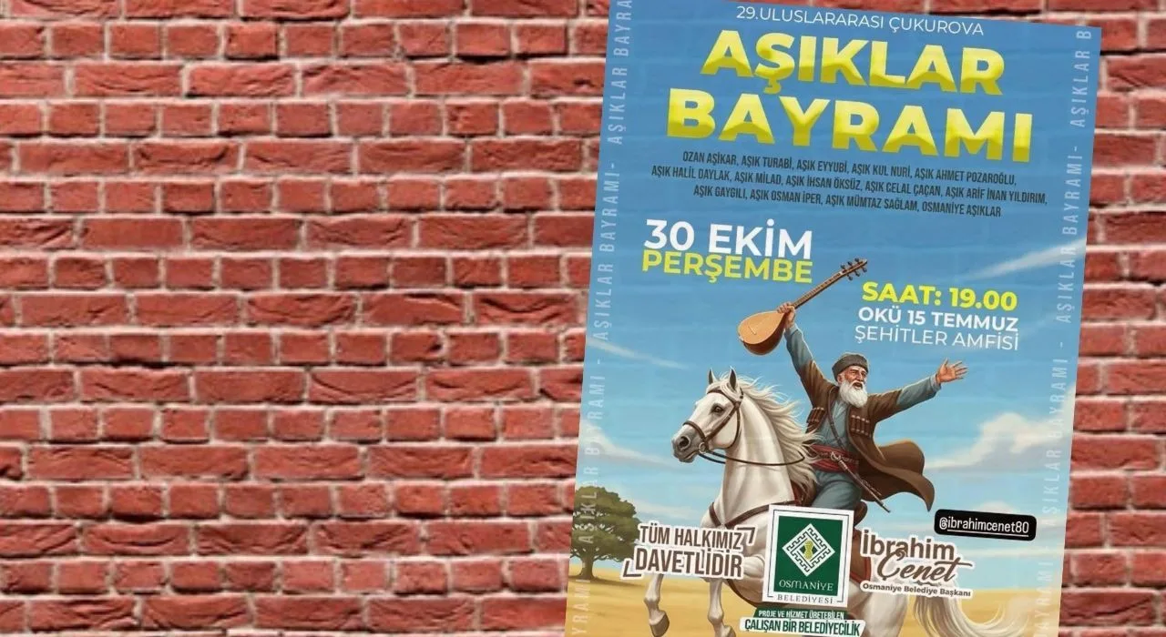 Osmaniye’de 29. Çukurova Aşıklar Bayramı Başlıyor Osmaniye’de 29. Çukurova Aşıklar Bayramı Başlıyor