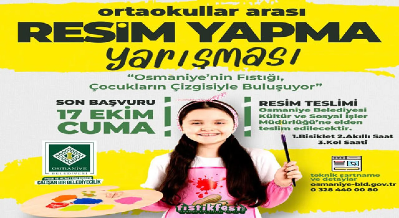 Osmaniye’de Fıstıkfest’e Özel Resim Yarışması Osmaniye’de Fıstıkfest’e Özel Resim Yarışması