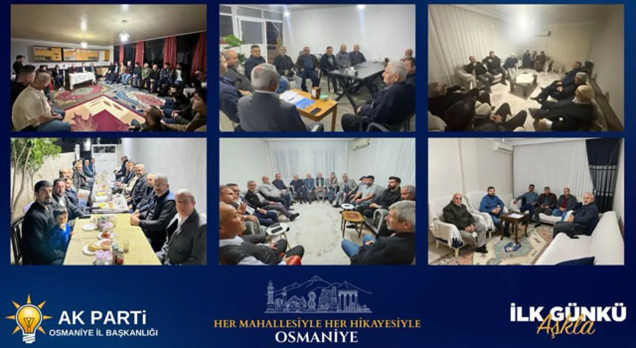 Ak Parti Osmaniye’den 408 Noktada Mahalle Buluşması Ak Parti Osmaniye’den 408 Noktada Mahalle Buluşması