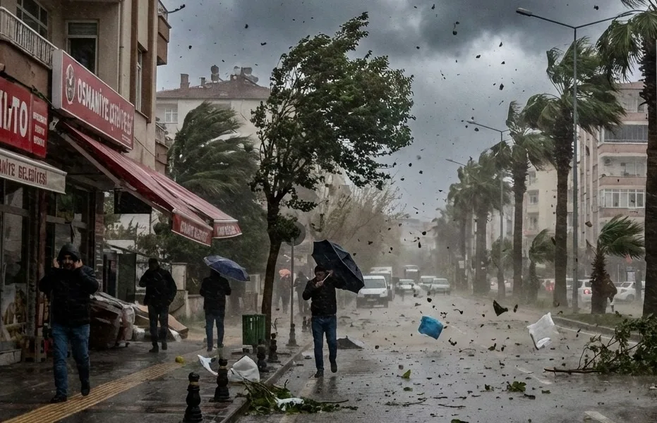 Meteoroloji Osmaniye İçin Kuvvetli Rüzgâr Dedi