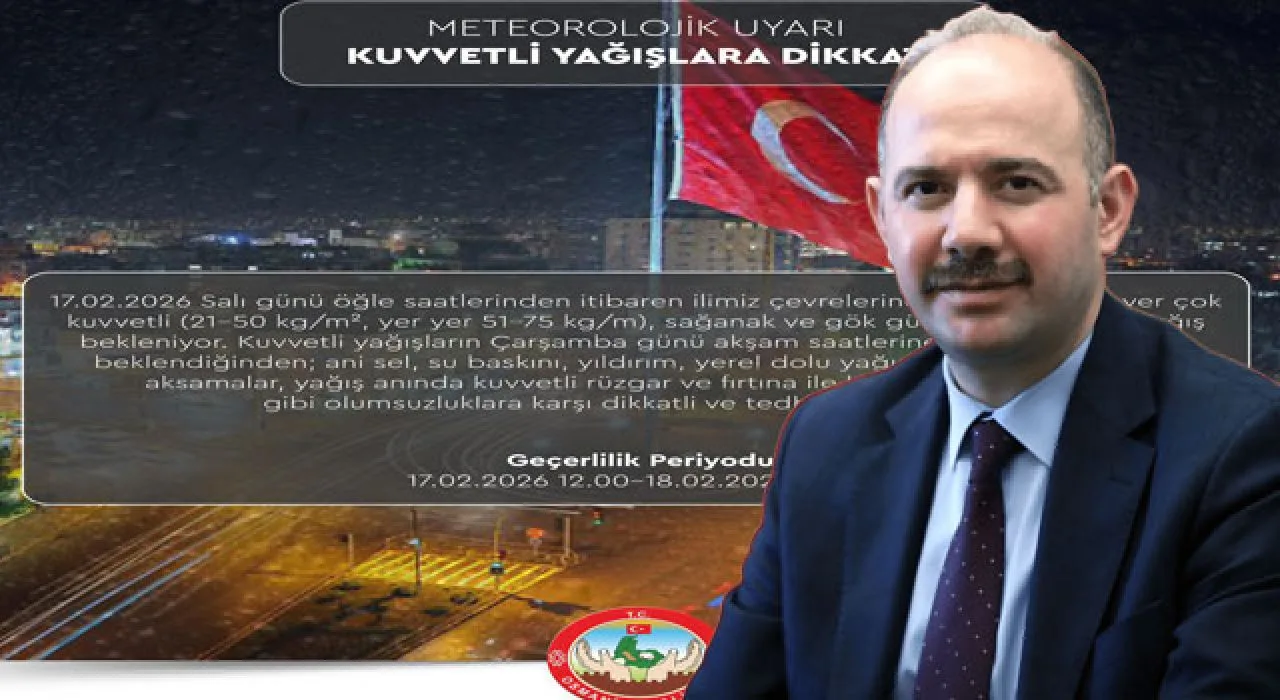 Osmaniye İçin Kuvvetli Yağış Uyarısı