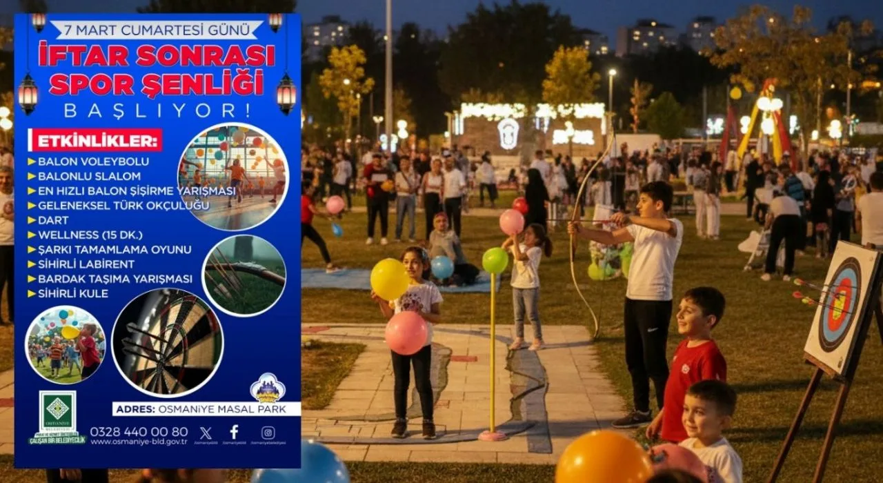 Osmaniye’de İftar Sonrası Spor Şenliği Düzenlenecek
