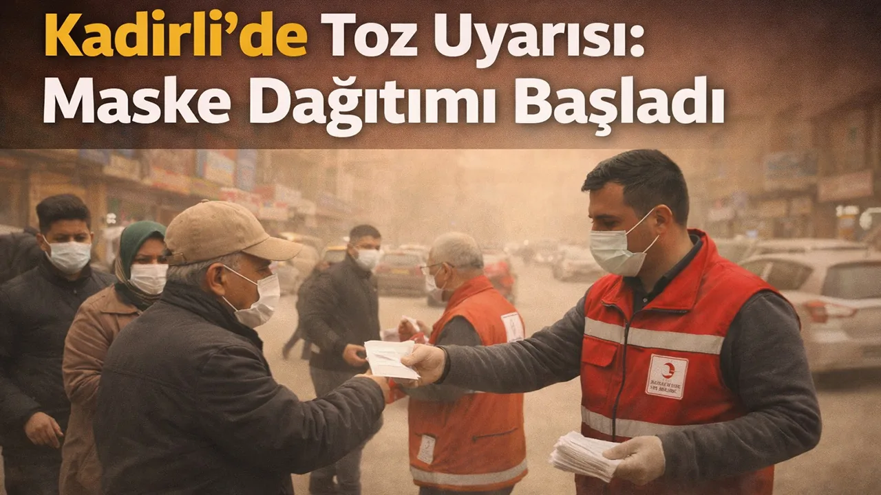 Kadirli’de Toz Uyarısı: Maske Dağıtımı Başladı