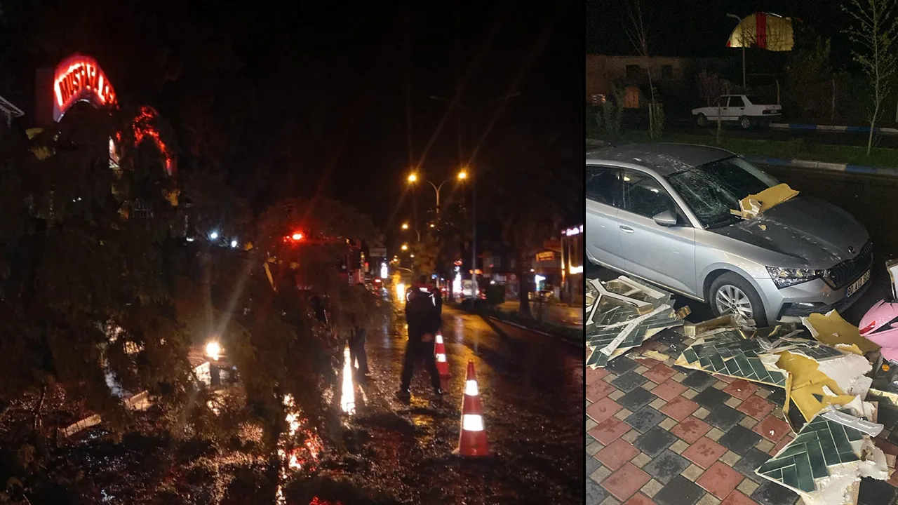 Osmaniye Düziçi’nde Fırtına Hayatı Olumsuz Etkiledi