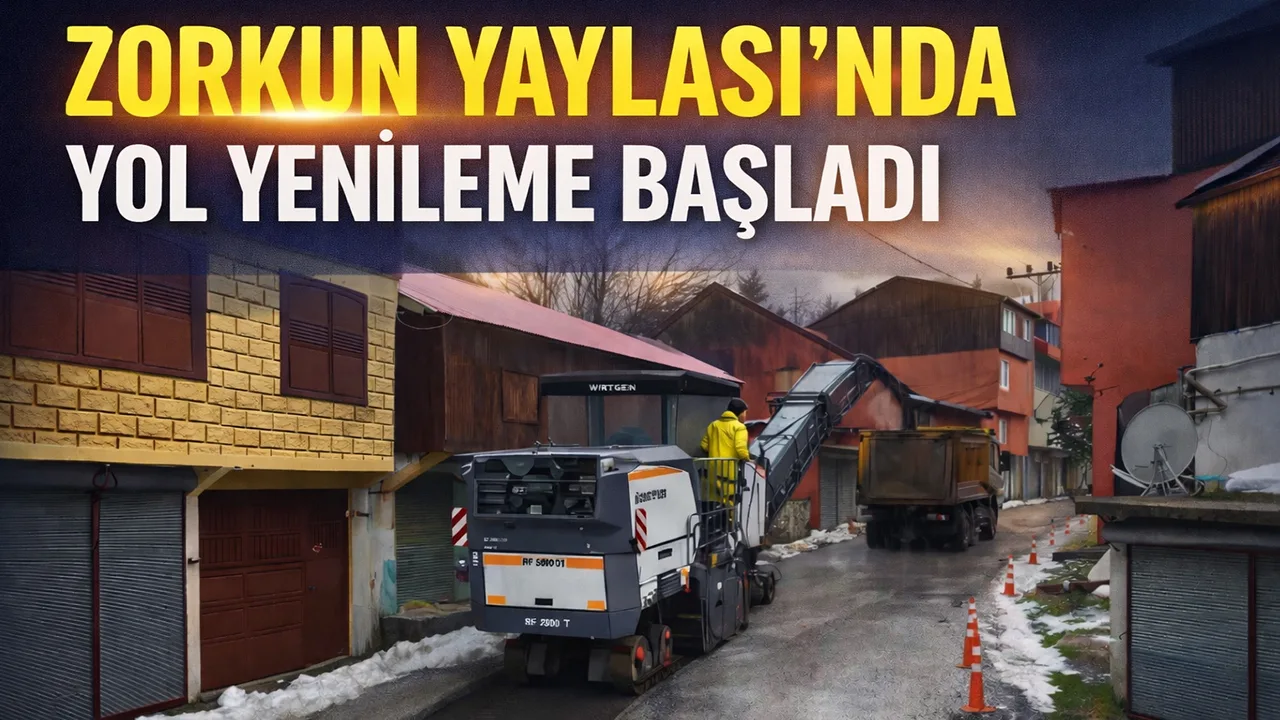 Zorkun Yaylası’nda Yol Yenileme Başladı
